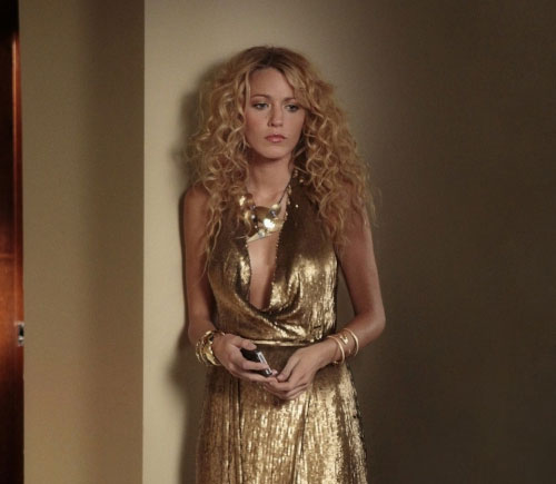 Blake lively gold dress
