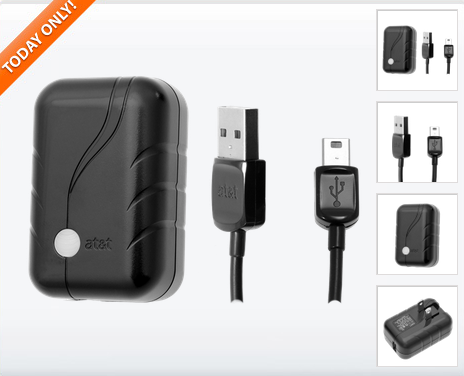 AT&T Zero USB Travel Wall Charger with Charge & Sync Micro-USB Data Cable