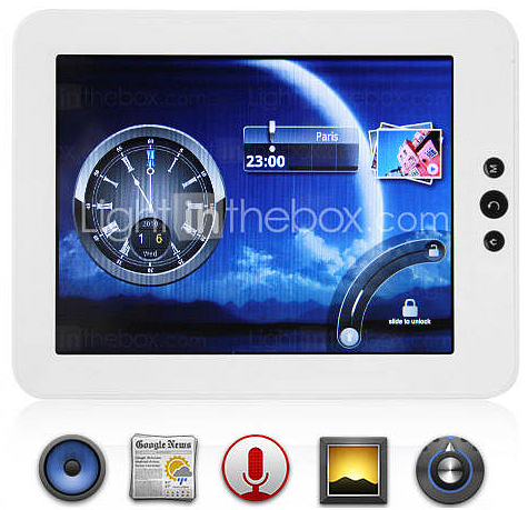Cerebro Snow - 8-inch Touch Screen Android 2.2 Tablet