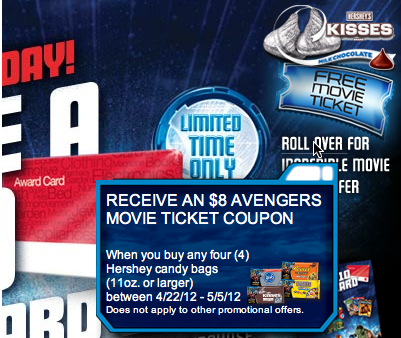 Free $8 Avengers Movie Ticket from Kmart with qualifying purchase.