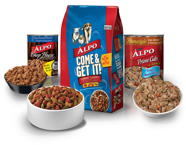 ALPO dog food, food for dogs