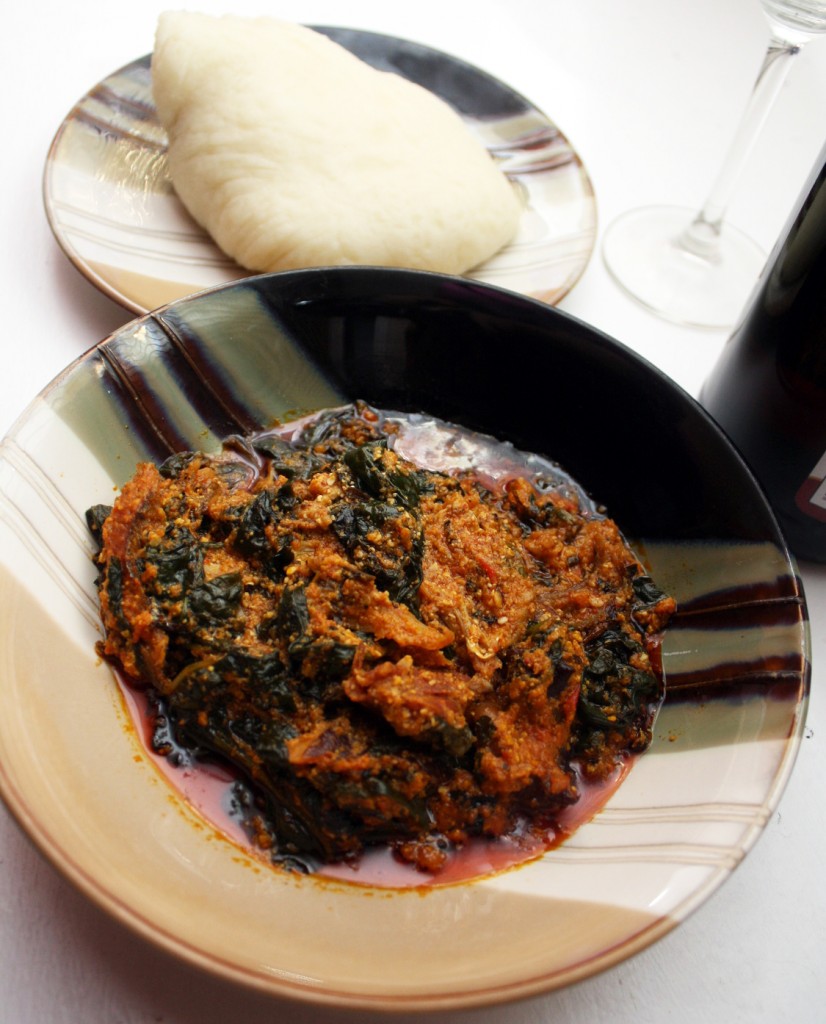 Pounded Yam and Efo