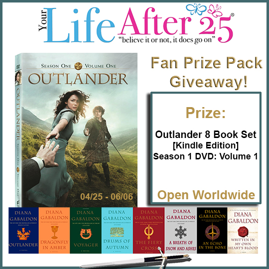 Your Life After 25's Outlander Fan Prize Pack Giveaway