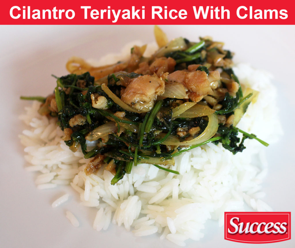 Cilantro Teriyaki Jasmine Rice With Clams
