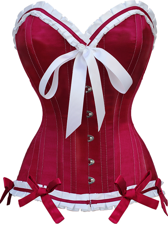 ABSOLUTE CHERRY POP RED-WHITE CORSET