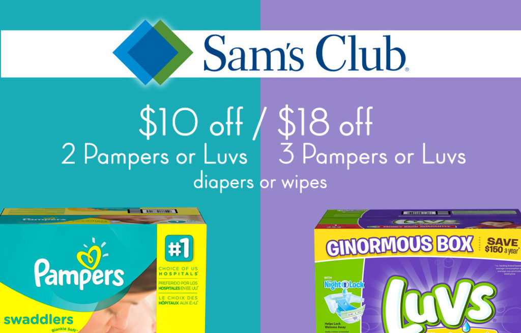 Pampers and Luvs at Sam's Club