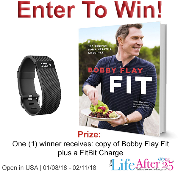 Get Fit For The New Year! Enter To Win A Copy of Bobby Flay Fit and a FitBit Charge!